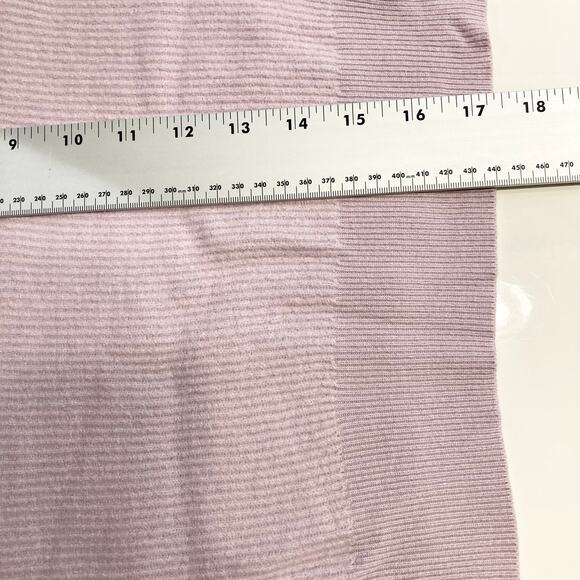 NWOT BABATON Sweater M Lilac Wool Linen Balloon-Long-Sl”Column Heather Mauve - Picture 9 of 10